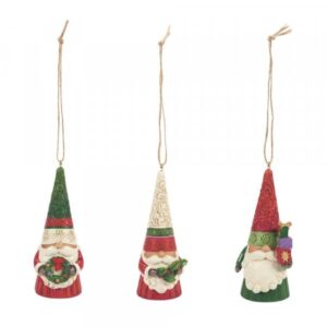 Christmas Gnome - Set of 3 Hanging Ornaments